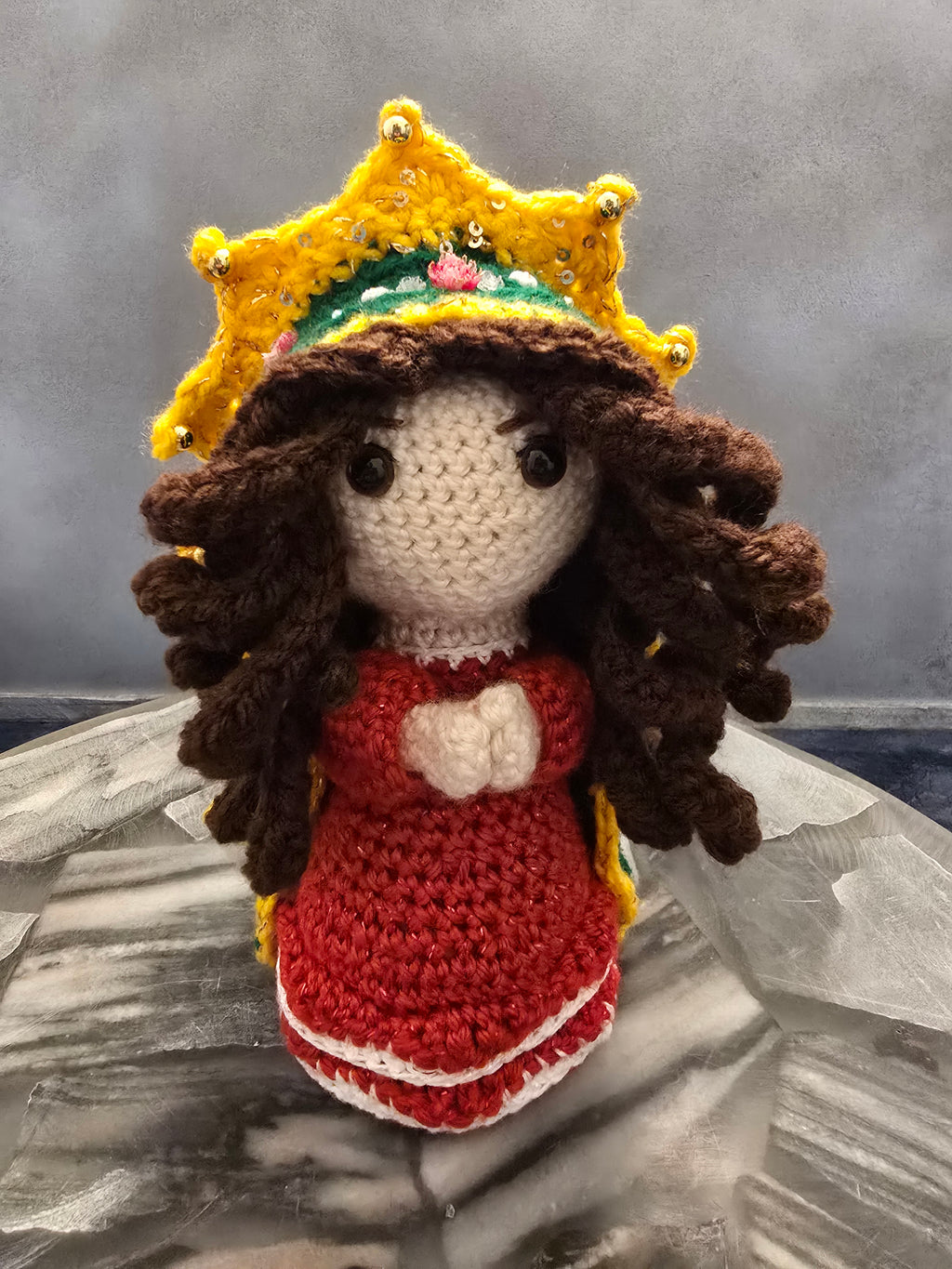 Virgin Mary Crochet Doll