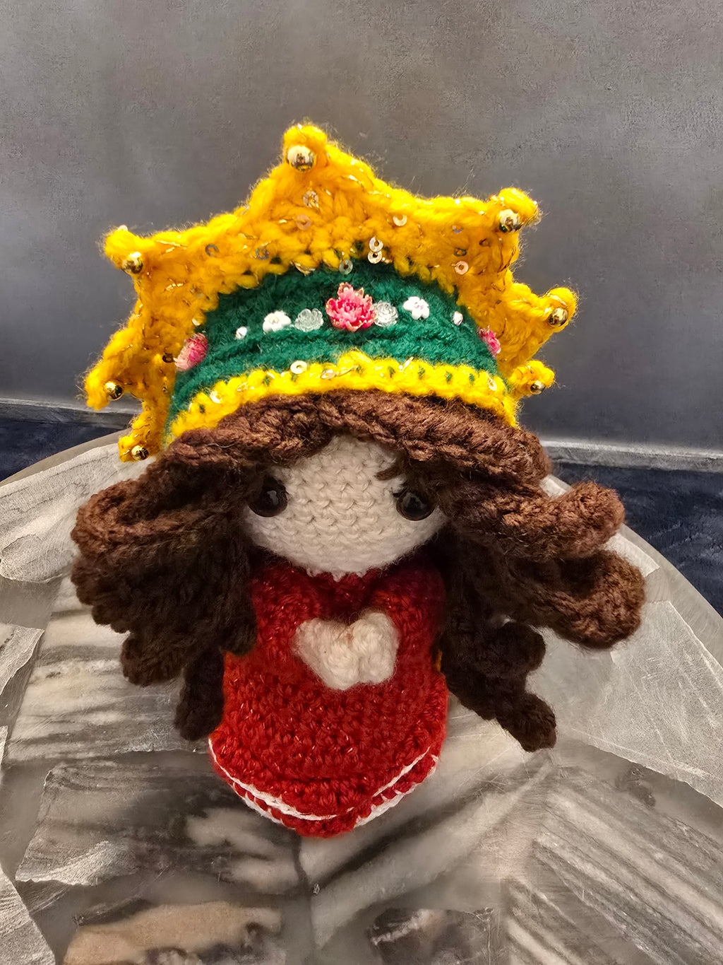 Virgin Mary Crochet Doll