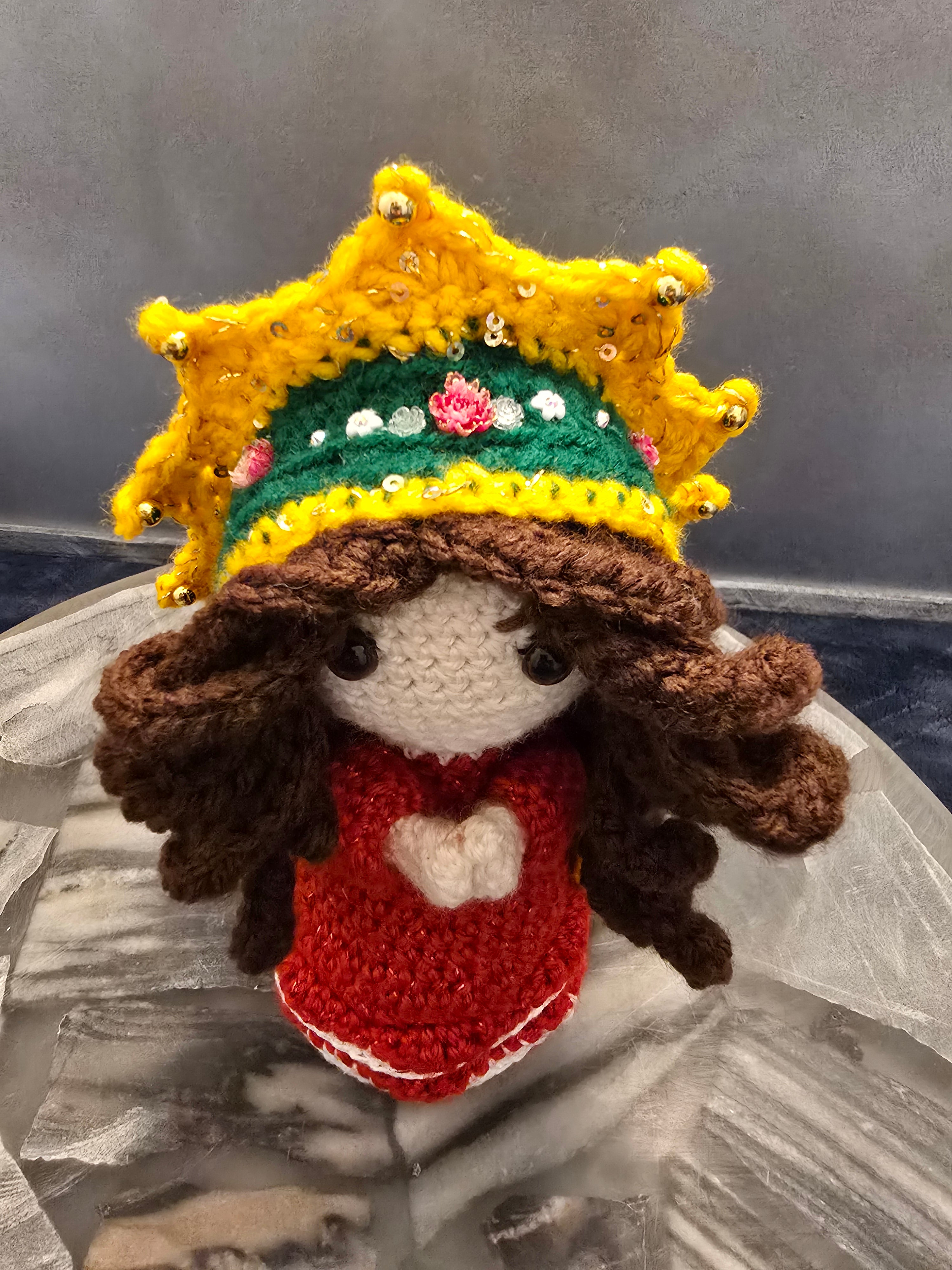 Virgin Mary Crochet Doll